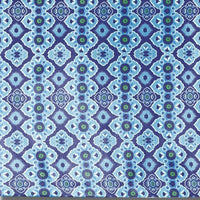 5' X 7' Blue And Blue Oriental Area Rug