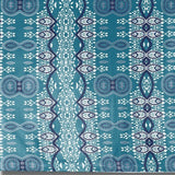 5' X 7' Aqua Oriental Area Rug