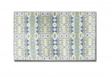 5' X 7' Light Green And Beige Oriental Area Rug