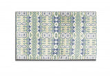 5' X 7' Light Green And Beige Oriental Area Rug