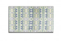 5' X 7' Light Green And Beige Oriental Area Rug