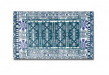 5' X 7' Aqua Oriental Area Rug