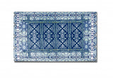 5' X 7' Blue And Blue Oriental Area Rug