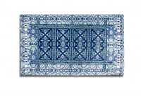 5' X 7' Blue And Blue Oriental Area Rug