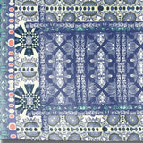 5' X 7' Blue And Green Oriental Area Rug