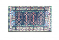 5' X 7' Red And Green Oriental Area Rug