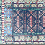 5' X 7' Red And Green Oriental Area Rug