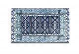 5' X 7' Indigo Light Blue Oriental Area Rug