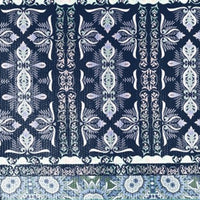 5' X 7' Indigo Light Blue Oriental Area Rug