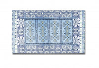 5' X 7' Light Blue Oriental Area Rug