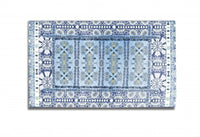 5' X 7' Light Blue Oriental Area Rug