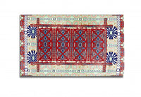 5' X 7' Red Oriental Area Rug