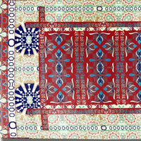 5' X 7' Red Oriental Area Rug