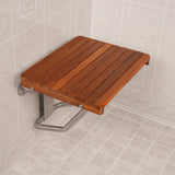 22" Classic Teak Wall Mount Teak Shower Bench