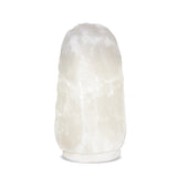 White Hand Carved 9-11 Pound Himalayan Salt and Marble Lamp