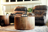 34? Rustic Natural Wooden Stump Coffee Table