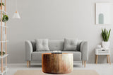 34? Rustic Natural Wooden Stump Coffee Table