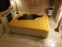 Dreamy Golden Inflatable Queen Size Bed Mattress