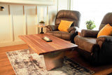 31? Rustic Brown Mango Wood Live Edge Coffee Table