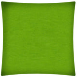 17" X 17" Lime Zippered Polyester Solid Color Throw Pillow Cover