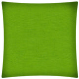 17" X 17" Lime Zippered Polyester Solid Color Throw Pillow Cover