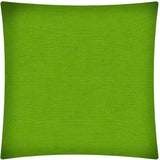 17" X 17" Lime Zippered Polyester Solid Color Throw Pillow Cover