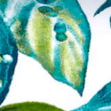 17x17 Navy Green And Blue Zippered Polyester Tropical Throw Pillow Cover