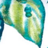 17x17 Navy Green And Blue Zippered Polyester Tropical Throw Pillow Cover