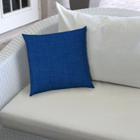 20" X 20" Aqua Turquoise And Blue Zippered Polyester Solid Color Throw Pillow Cover