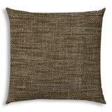 20" X 20" Brown Beige And Espresso Zippered Polyester Solid Color Throw Pillow Cover