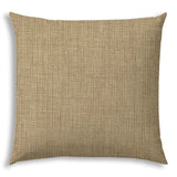 20" X 20" Tan Beige And Off White Zippered Polyester Solid Color Throw Pillow Cover