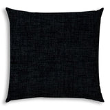 20" X 20" Gray And Black Zippered Polyester Solid Color Throw Pillow Cover