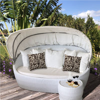 Black Modern Indoor Outdoor Zippered Pillow Cover