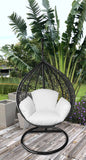 Primo White Indoor Outdoor Replacement Cushion for Egg Chair