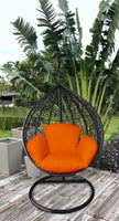 Primo Orange Indoor Outdoor Replacement Cushion for Egg Chair