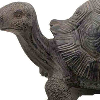 11" Dark Brown Tortoise Indoor Outdoor Statue