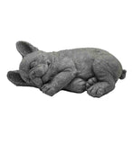 7" Peaceful Sleeping Dog Indoor Outdoor Statue