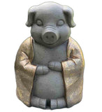 14" Golden Praying Pig Indoor Outdoor Statue