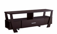 Red Cocoa Stylish Curved Legs TV Stand with Drawers