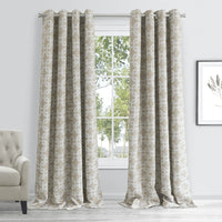 84? Sand Interlock Pattern Window Curtain Panel