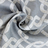 84? Silver Interlock Pattern Window Curtain Panel