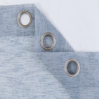 Set of Two 84"  Blue Textured Grommet Window Panels