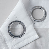 Set of Two 96"  White Shimmery Window Curtain Panels