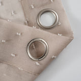 84? Tan Ribbon Embellished Window Curtain Panel