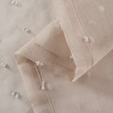 84? Tan Ribbon Embellished Window Curtain Panel