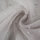 96? Gray Ribbon Embellished Window Curtain Panel
