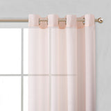 Set of Two 84"  Blush Solid Modern Window Panels