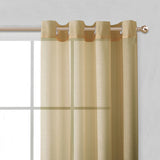 Set of Two 84"  Tan Solid Modern Window Panels