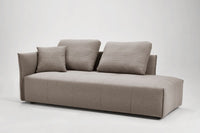 Mod Light Gray Fabric Modular Sectional Sofa Bed