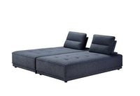 Contemporary Blue Ultimate Lounger Modular Sectional Sofa